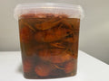 The 2 lb bucket of Ukrainian crawfish in seasoned brine
